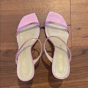 Stuart Weitzman Light Pink Strappy Heels